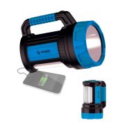 Фонарь-прожектор аккумуляторный, 7W LED + 20 SMD x 0,5 WLED, аккум. 4V 4Ah, 420Лм - 6 часов, 380Лм - 10 часа