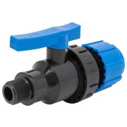 Кран шаровой компрессионный НР разъемный d 32x3/4