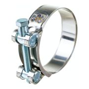 Хомут ленточный с болтом 104-112 W1 оцинкованная сталь 2.1 104-112/25 ГОСТ 28191-89