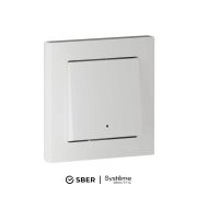 ATLASDESIGN SMART 1-кл. ВЫКЛЮЧАТЕЛЬ с подсв., Zigbee, сх.1, L+N, 10А, мех., БЕЛЫЙ