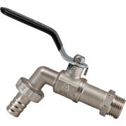Кран шаровой водоразборный со штуцером 3/4' НР ручка рычаг