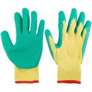 Перчатки х/б со вспененным латексным покрытием 10''
