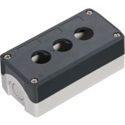 Пост кнопочный SALD03, 3 отверстия, серый