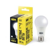 Лампа светодиодная A60 груша 7Вт 230В 4000К E27 IEK