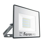 Прожектор светодиодный ДО-30w 6400К IP65 черный Feron.PRO