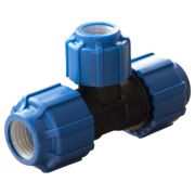 Тройник ПНД компрессионный 25x20x25