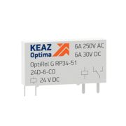 Реле промежуточное OptiRel G RP34-51-24D-6-CO