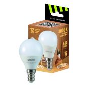 Лампа светодиодная LED 12Вт E14 3000K шар 230/50