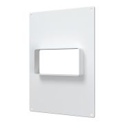 Площадка торцевая горизонтальная пластиковая 180х250 фланец 60х120