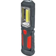 Фонарь светодиодный NPT-W04-ACCU 1LED+8LED (0.5вт) пластик