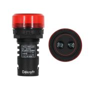 Лампа коммутационная ЛК-22 ADDS диам. 22мм LED красная 220В AC/DC