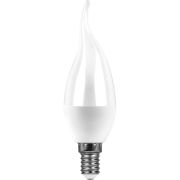 Лампа светодиодная LED 13вт Е14 белый матовая свеча на ветру