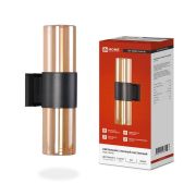 Светильник уличный настенный двусторонний НБУ AMBER-2хA60-BL алюминиевый черный IP54 IN HOME