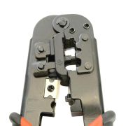 Кримпер для обжима RJ разъемов (RJ-45, RJ-12, RJ-11) черный/красный