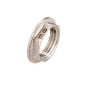 Контргайка 1/2' с упором, никелированная