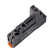 Цоколь 10A(300V), черный, на рейку DIN35