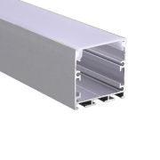 Профиль PAL 3535 (комплект) накладной 2 м анодированный для светодиодной ленты