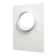 Площадка торцевая пластиковая 150х150 фланец 55х110