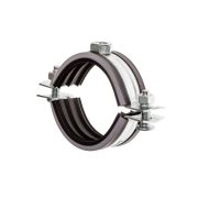 Хомут вентиляционный MAYER 125 - с резиновым профилем, М8. боковой винт 6x22