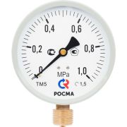 Манометр М2 радиальный ТМ-510Р.00 0...1.0 МРа 1/2' кл.1.5., цвет-серый