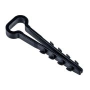 Дюбель-хомут 5х10мм для плоского кабеля нейлон черный (25шт/упак) IEK