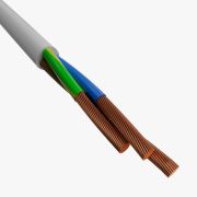 Провод ПВС 3х4(2х4+1х4) белый 100 м ТРТС