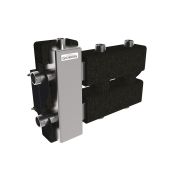 Коллектор с гидрострелкой BMSS-60-3DU.EPP на 3 контура G 1' с термоизоляцией, до 60 кВт, нерж сталь