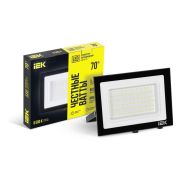 Прожектор СДО 06-70 светодиодный черный IP65 6500K IEK