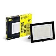 Прожектор СДО 06-100 светодиодный черный IP65 6500K IEK