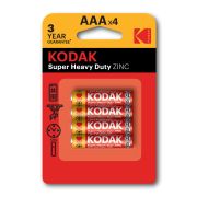 Батарейка Kodak R03-4BL SUPER HEAVY DUTY Zinc [K3AHZ-4] (48/240/54000)
