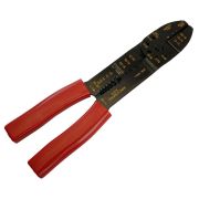 Пресс-клещи многофункциональные: обрезка, обжим, снятие изоляции (от 0,75 до 6 мм2), красный