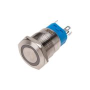Кнопка антивандальная 19 250В Фикс (5с) ON-OFF/OFF-ON подсв/красная