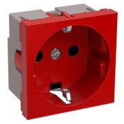 Розетка силовая с заземлением красная РКС-        20-32-П-К