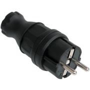 ОМЕГА Вилка прямая каучук 16А 2Р+E IР44