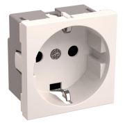 Розетка в кабель-канал с заземлением со шторками белый РКС-20-30-П-К ПРАЙМЕР