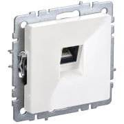 BRITE Розетка компьютерная RJ45 кат.5E РК10-БрБ белый