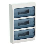 Щит распределительный навесной ЩРн-П-36 IP41 пластиковый белый прозрачная дверь