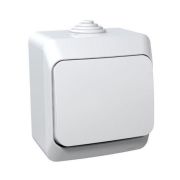 ЭТЮД Выключатель одноклавишный наружный IP44 белый