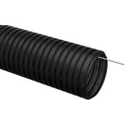 Труба гофрированная ПНД d=32мм с зондом черная (25м) IEK