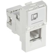 Розетка компьютерная RJ45 UTP категория 5e 1 модуль
