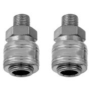 Муфта универсальная быстросъемная (мама), внешняя резьба 1/4, 2 шт.