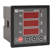 Амперметр AD-723 цифровой на панель (72х72) трехфазный EKF PROxima