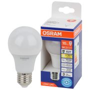 Лампа светодиодная груша LED 10Вт Е27 2700К 806Лм 170-250В (замена 75Вт) OSRAM